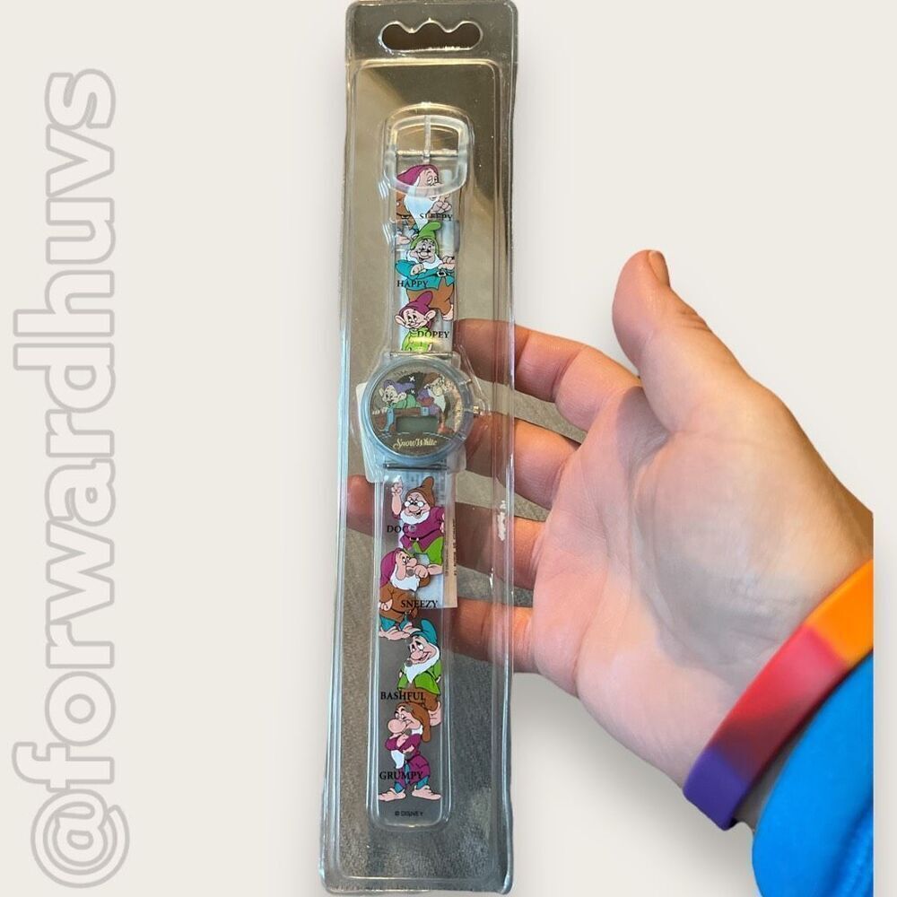 Disney Seven Dwarfs Digital Watch - NIB 1990’s Needs Battery